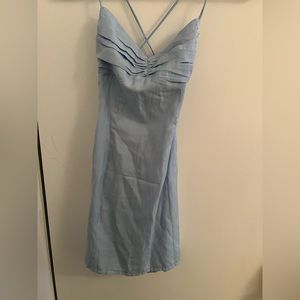 Beginning Boutique Avery blue mini dress